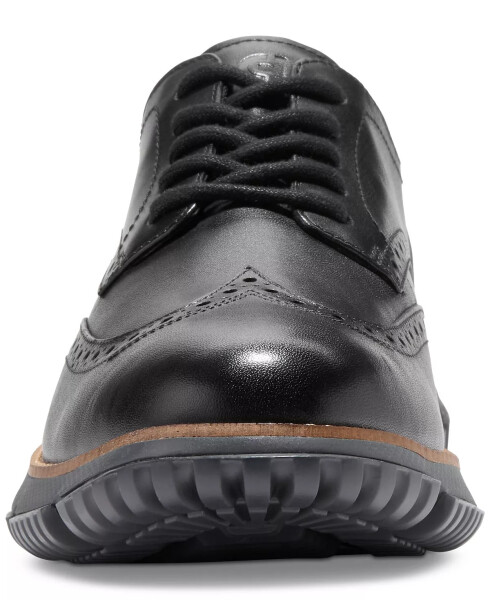 Men's 4.ZERØGRAND Winter Wingtip Oxford Dress Shoe Black Waterproof - 5