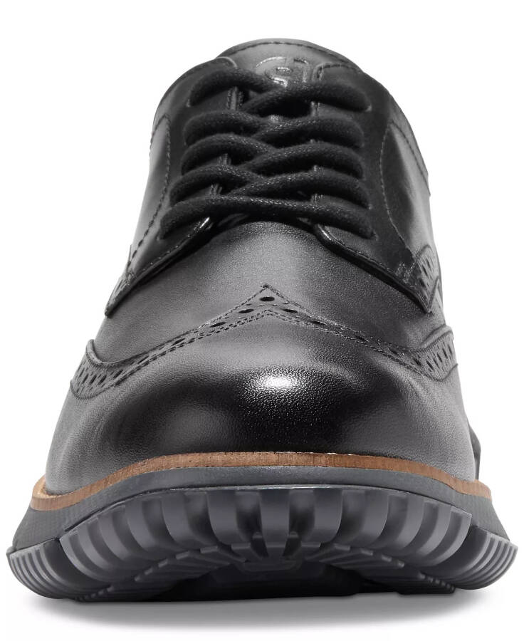 Men's 4.ZERØGRAND Winter Wingtip Oxford Dress Shoe Black Waterproof - 5