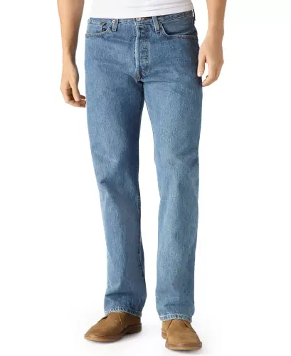 Men's 501® Original Fit Button Fly Non-Stretch Jeans 