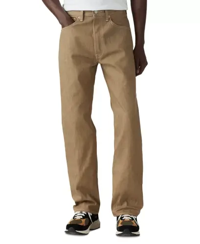 Men's 501® Original Shrink-to-Fit™ Non-Stretch Jeans - Beige - 4