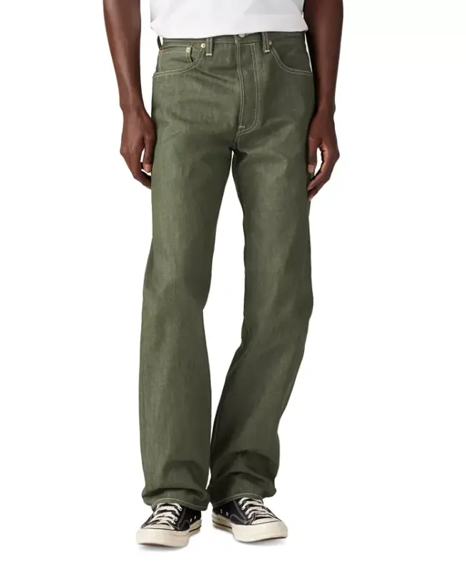 Men's 501® Original Shrink-to-Fit™ Non-Stretch Jeans-Green Stf - 1