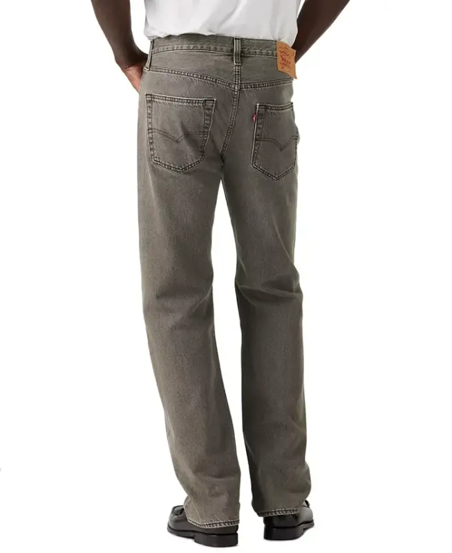 Men's 501 Regular-Fit Button Fly Non-Stretch Jeans - Firepit - 3