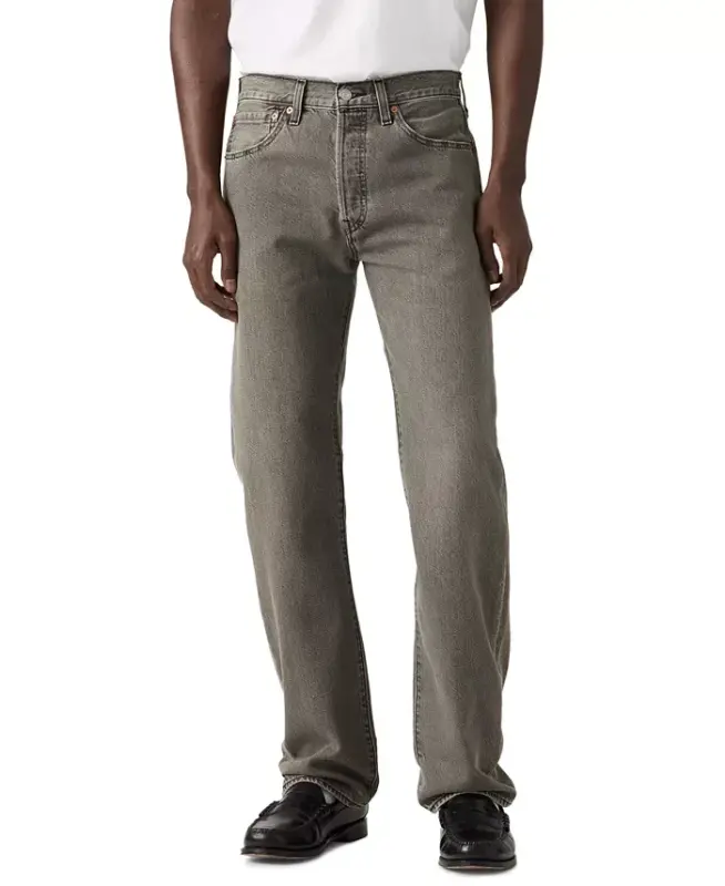 Men's 501™ Regular-Fit Button Fly Non-Stretch Jeans - Firepit - 4