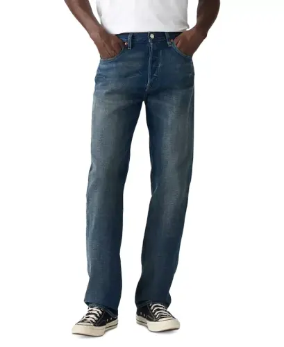 Men's 501 Straight-Fit Button Fly Stretch Jeans - 3pm In Columbus 