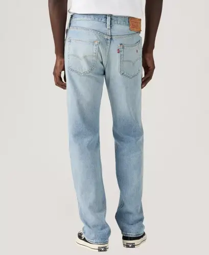 Men's 501 Straight-Fit Button Fly Stretch Jeans - Fix the car - 4