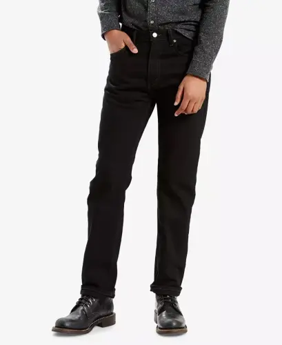 Men's 505™ Regular Fit Non-Stretch Jeans-Black 
