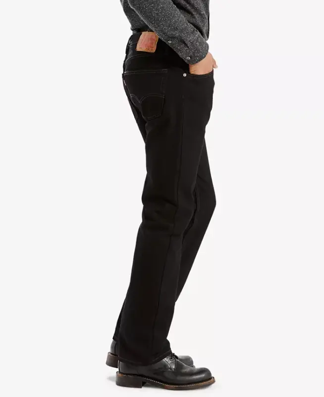 Men's 505™ Regular Fit Non-Stretch Jeans-Black - 2