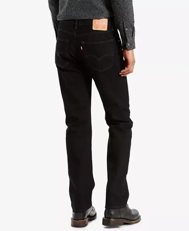 Men's 505™ Regular Fit Non-Stretch Jeans-Black - 4