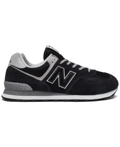 Men's 574 Casual Sneakers from Finish Line-Black, White - NEW BALANCE (1)