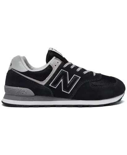 Men's 574 Casual Sneakers from Finish Line-Black, White - NEW BALANCE (1)