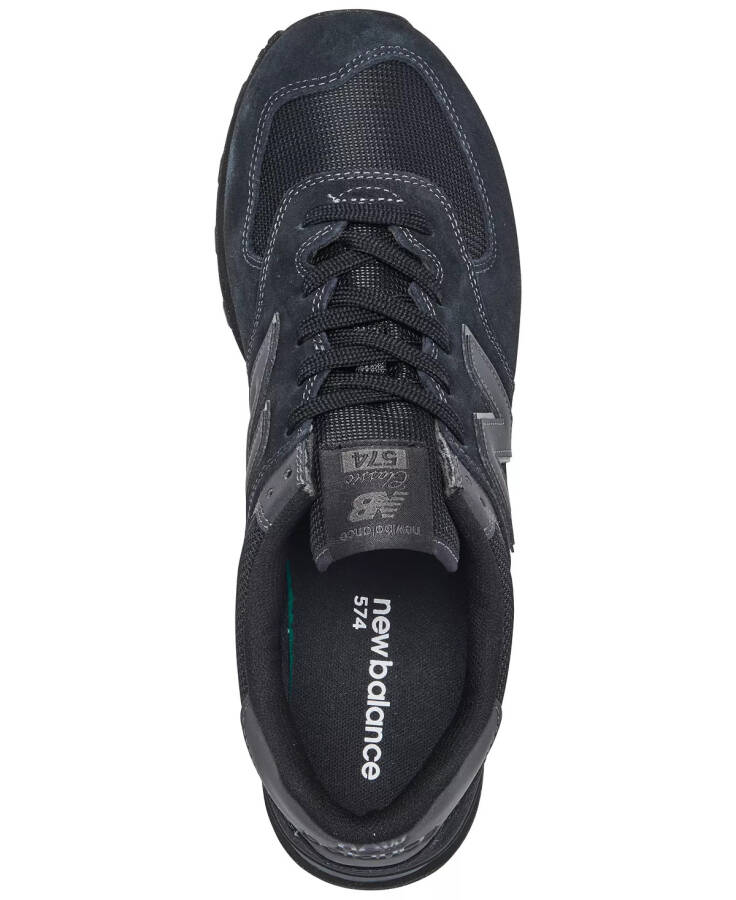 Men's 574 Casual Sneakers from Finish Line Triple Black - 4