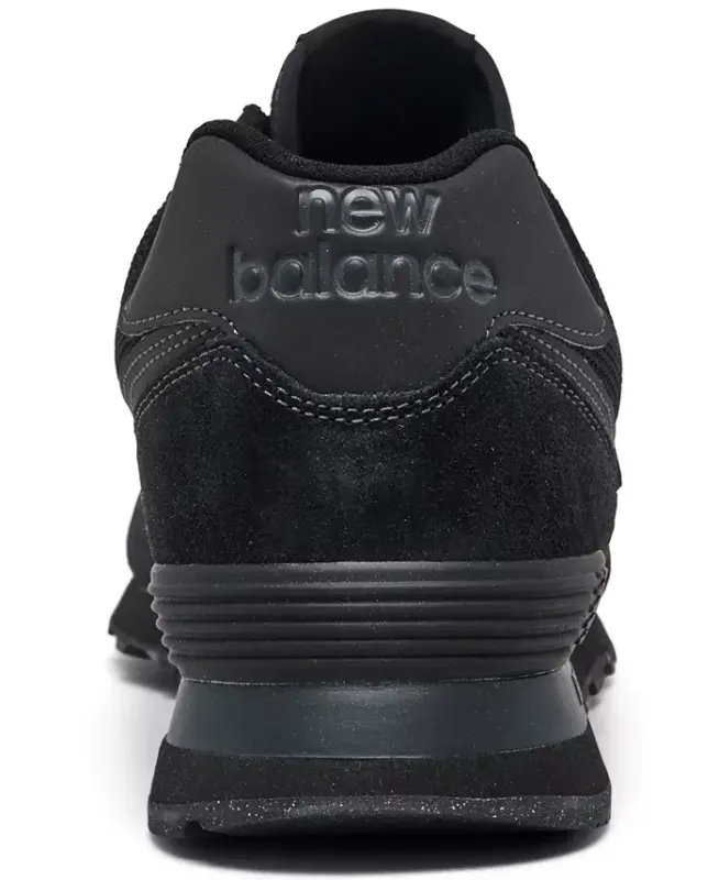 Men's 574 Casual Sneakers from Finish Line-Triple Black - 5