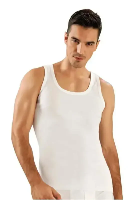 Men's 7-Pack Combed Cotton Tank Top-WHITE - 1