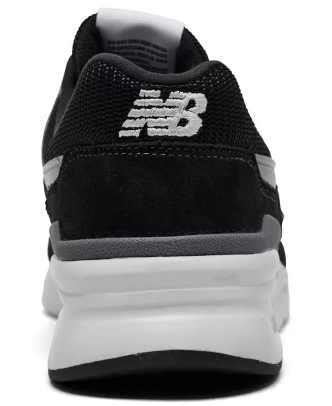 Men's 997 Casual Sneakers from Finish Line-BLACK/SILVER - 4