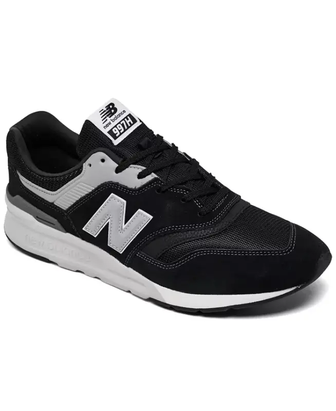 Men's 997 Casual Sneakers from Finish Line-BLACK/SILVER - 1