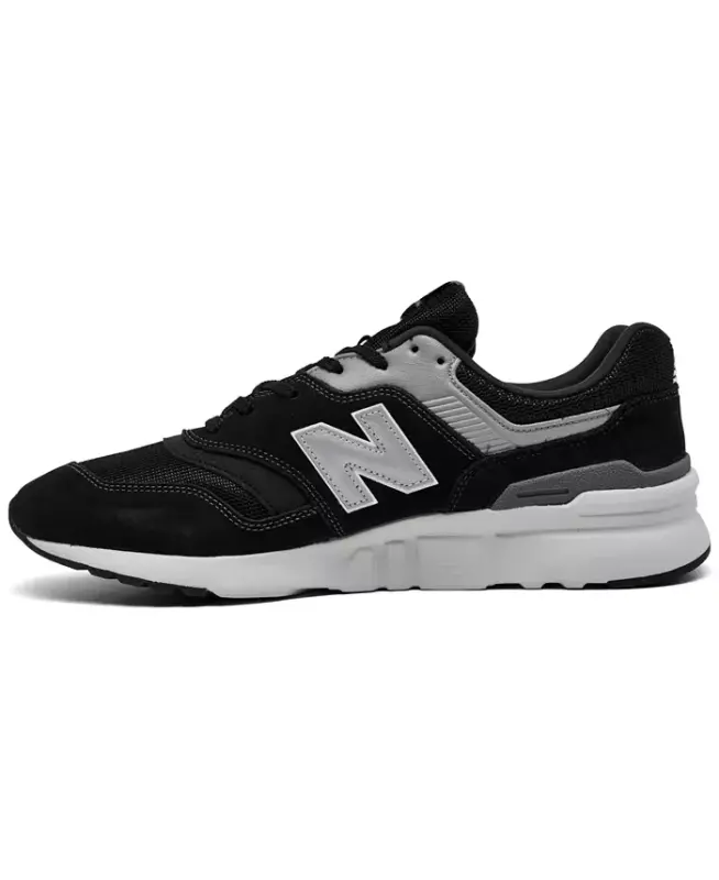 Men's 997 Casual Sneakers from Finish Line-BLACK/SILVER - 3