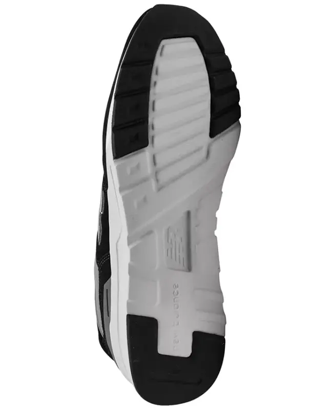 Men's 997 Casual Sneakers from Finish Line-BLACK/SILVER - 6