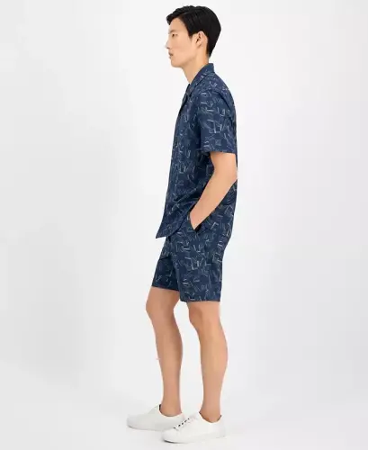 Men's Abstract-Print Shorts, Exclusively at Modazone - ALFANI (1)