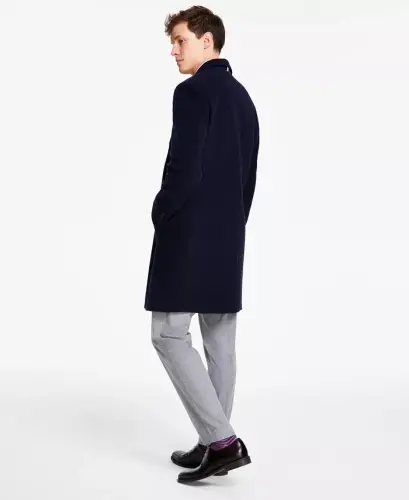 Men's Addison Wool-Blend Trim Fit Overcoat - TOMMY HILFIGER (1)