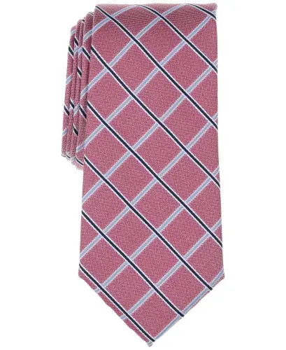 Men's Agoston Stripe Tie, Exclusively at Modazone-Red - 1