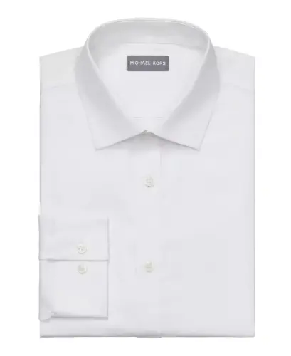 Men's Airsoft Slim Fit Untucked Length Wrinkle Free Stretch Dress Shirt - 4