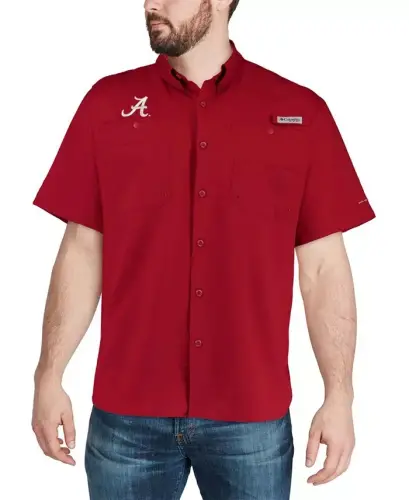 Men's Alabama Crimson Tide PFG Tamiami Shirt - 1