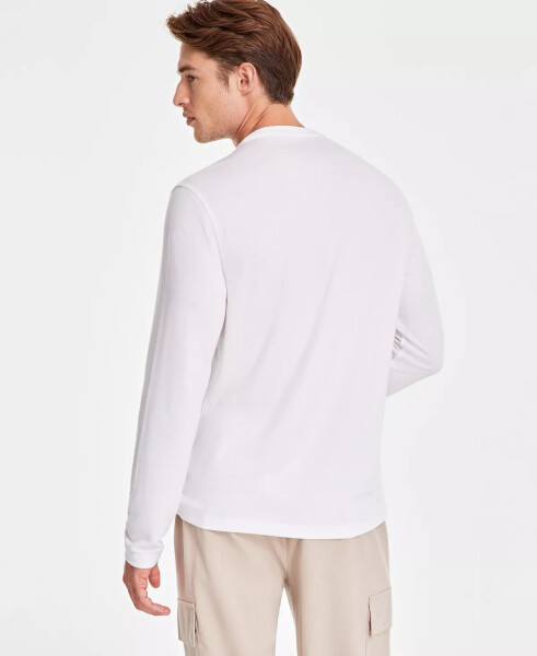 Men's Alfatech Solid Henley, Created for Modazone Bright White - 2