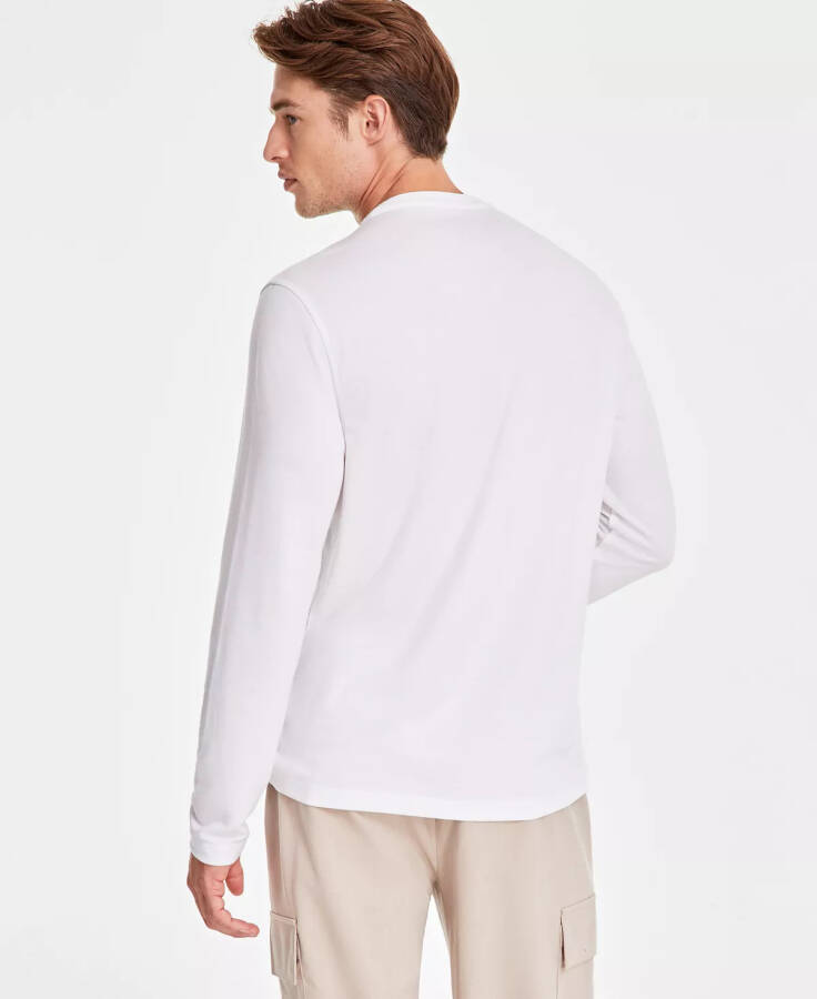 Men's Alfatech Solid Henley, Created for Modazone Bright White - 2