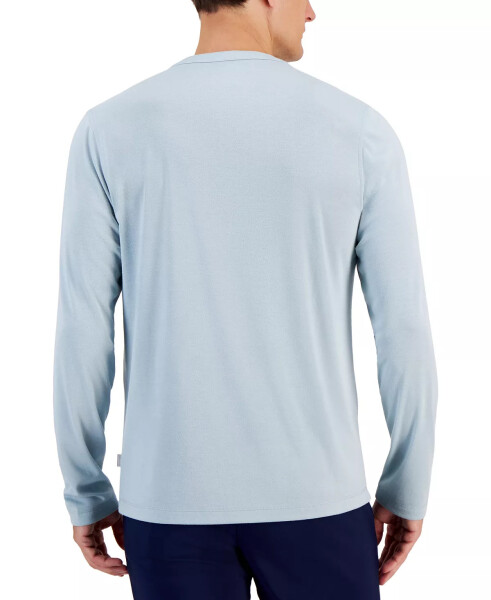 Men's Alfatech Solid Henley, Created for Modazone Cloud Blue - 2