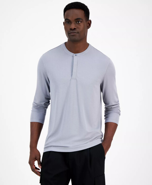 Men's Alfatech Solid Henley, Created for Modazone Skyrocket - 1