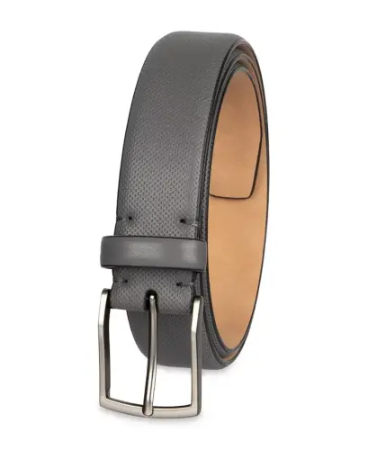 Men's AlfaTech Stretch Dress Belt - Gray - ALFANI (1)