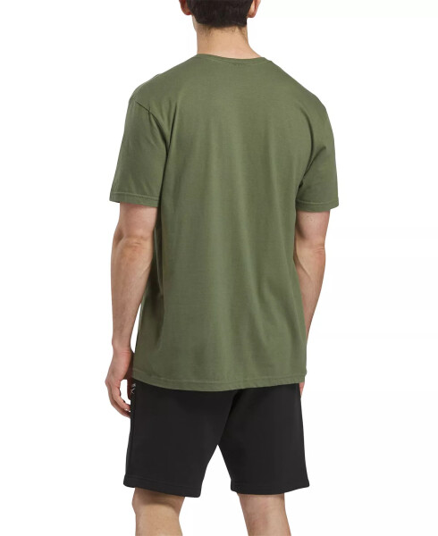 Men's All-Cotton Logo T-Shirt Army - 2