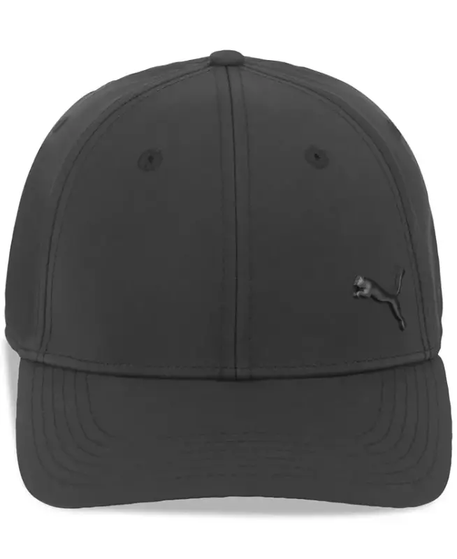 Men's Alloy Solid Color Cat Logo Stretch Fit Cap - 1