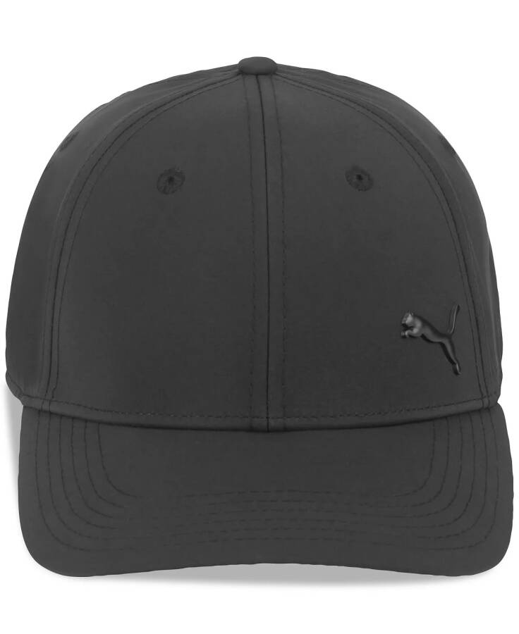 Men's Alloy Solid Color Cat Logo Stretch Fit Cap Black Traditional/Black - 1