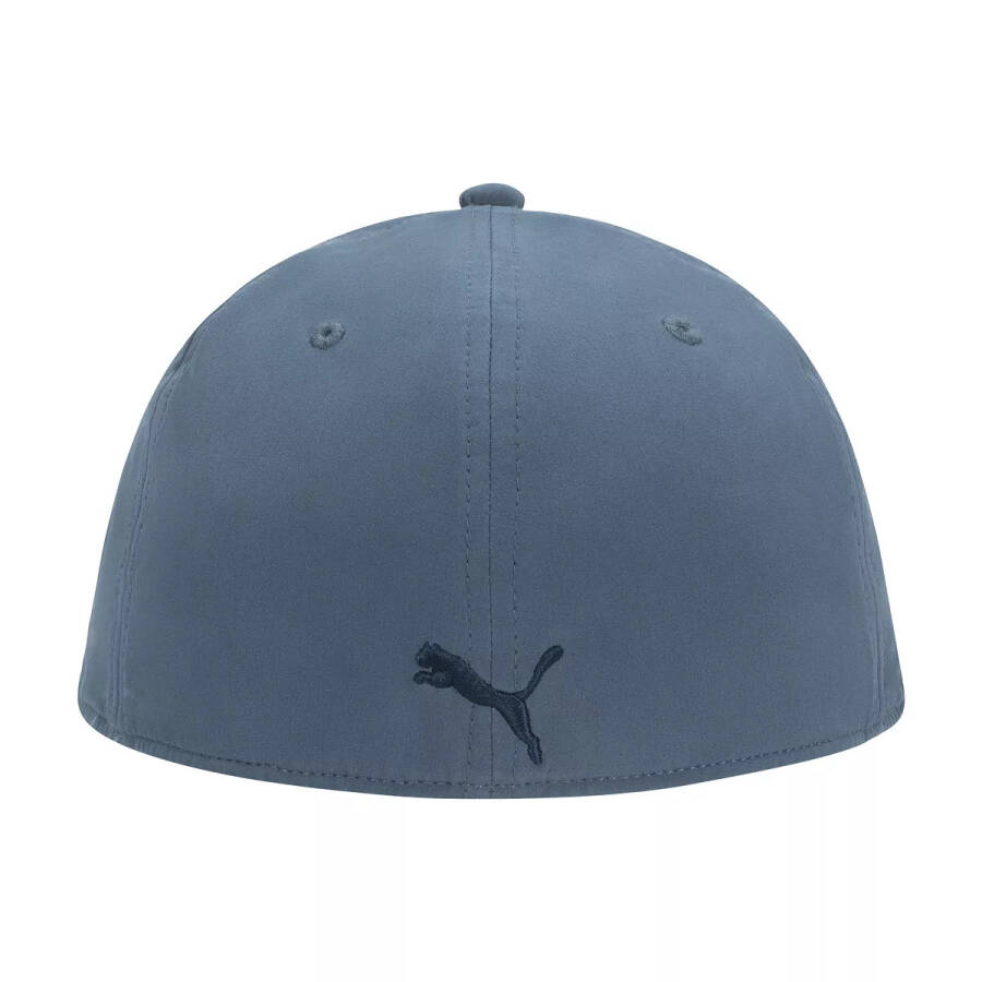 Men's Alloy Solid Color Cat Logo Stretch Fit Cap Grey/blue - 2