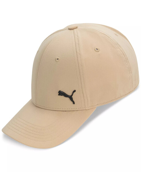 Men's Alloy Solid Color Cat Logo Stretch Fit Cap Khaki - 4