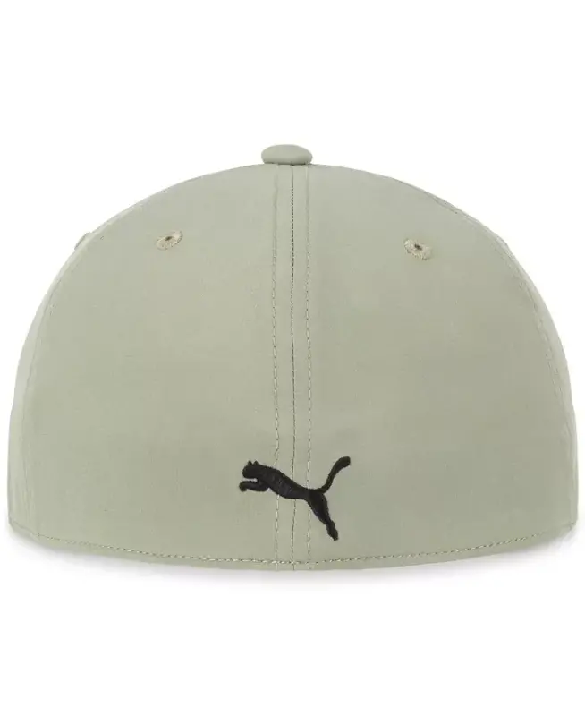 Men's Alloy Solid Color Cat Logo Stretch Fit Cap - Lite Pastel Green/Lux Army/Black - 2