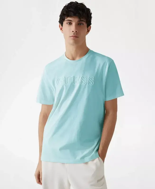 Men's Alphy Short-Sleeve T-Shirt - Dazzle Aqua - GUESS