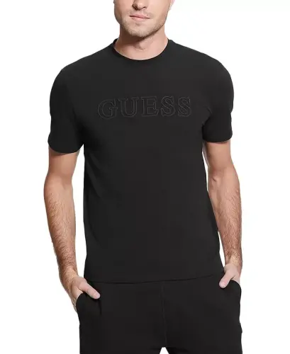 Men's Alphy Short Sleeves T-shirt-Jet Black - 1