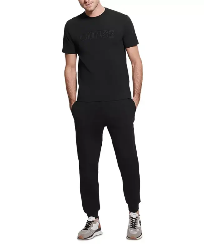 Men's Alphy Short Sleeves T-shirt-Jet Black - 2