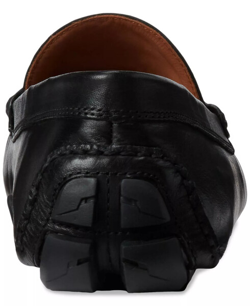 Men's Anders Leather Penny Driver Black - 3