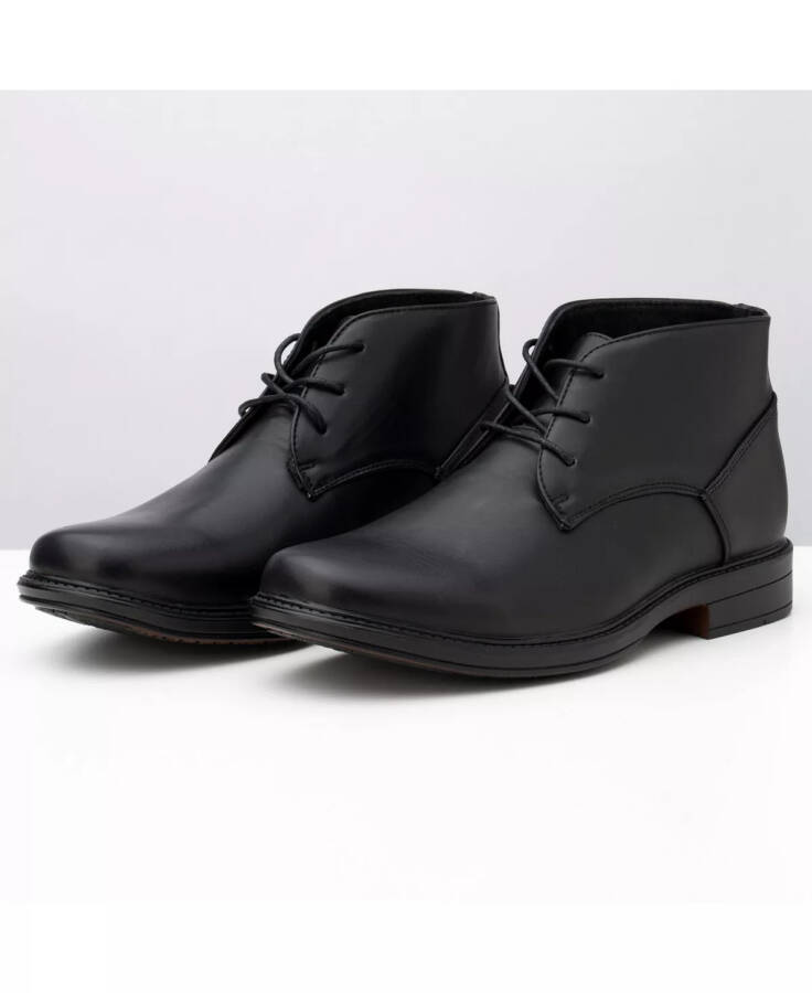 Men's Ankle Boots Dressy Casual Leather Lined Dress Shoes Lace up Black - 6