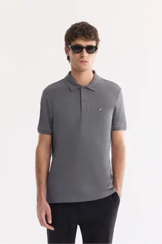 Men's Anthracite 100% Cotton Quick-Drying Wrinkle-Resistant 
