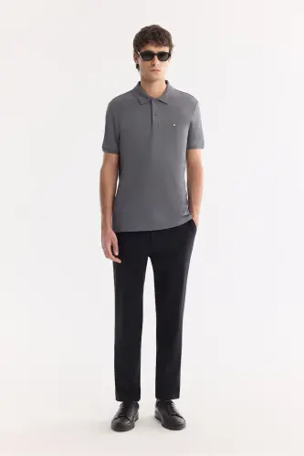 Men's Anthracite 100% Cotton Quick-Drying Wrinkle-Resistant - 6