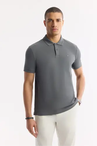 Men's Anthracite 100% Cotton Quick-Drying Wrinkle-Resistant - 7