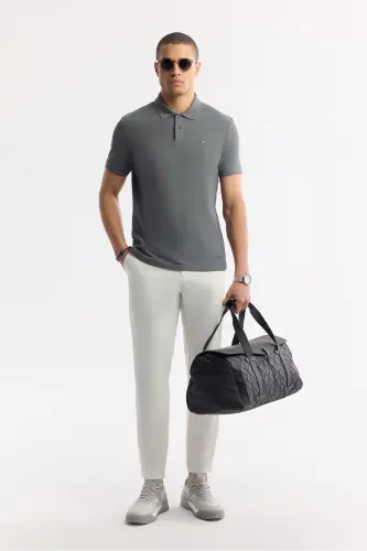 Men's Anthracite 100% Cotton Quick-Drying Wrinkle-Resistant - 8