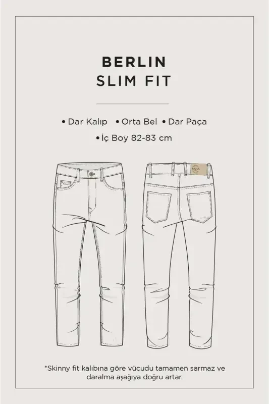 Men's Anthracite Berlin Jean Pants Distressed Washed Stretch Coated Slim Fit A32y3506 - 8