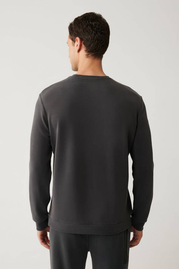 Men's Anthracite Bike Neck Sweatshirt - 10