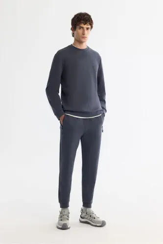Men's Anthracite Crew Neck Sweatshirt - 5