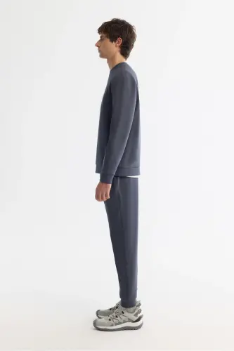 Men's Anthracite Crew Neck Sweatshirt - 3